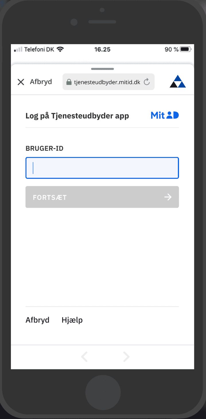 MitID CTA in native app